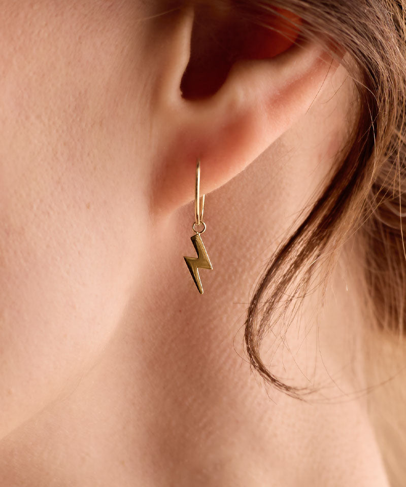 Gold Sleeper Pendant Flash 11mm