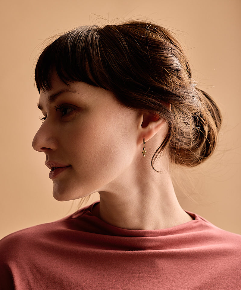 Gold Sleeper Pendant Flash 11mm