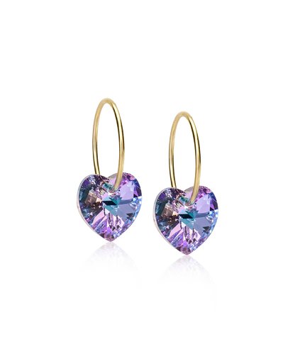 Gold Sleeper Heart 10mm