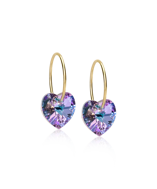 Gold Sleeper Heart 10mm