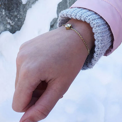 Gold Grand Bezel Bracelet