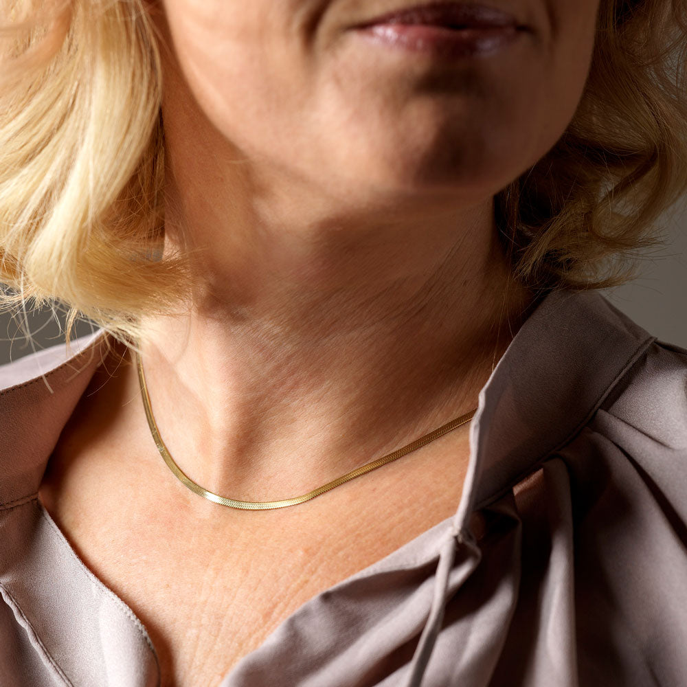 Gold Plain 2.5mm Necklace