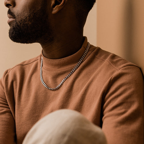 Silver Grand Curb Link 6.5mm Necklace